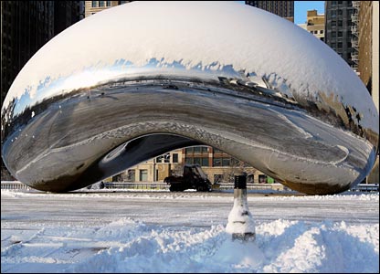 Chicago&squot;s "Bean" covered with